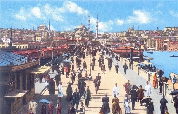 205-Галатский мост, 1909-открытка